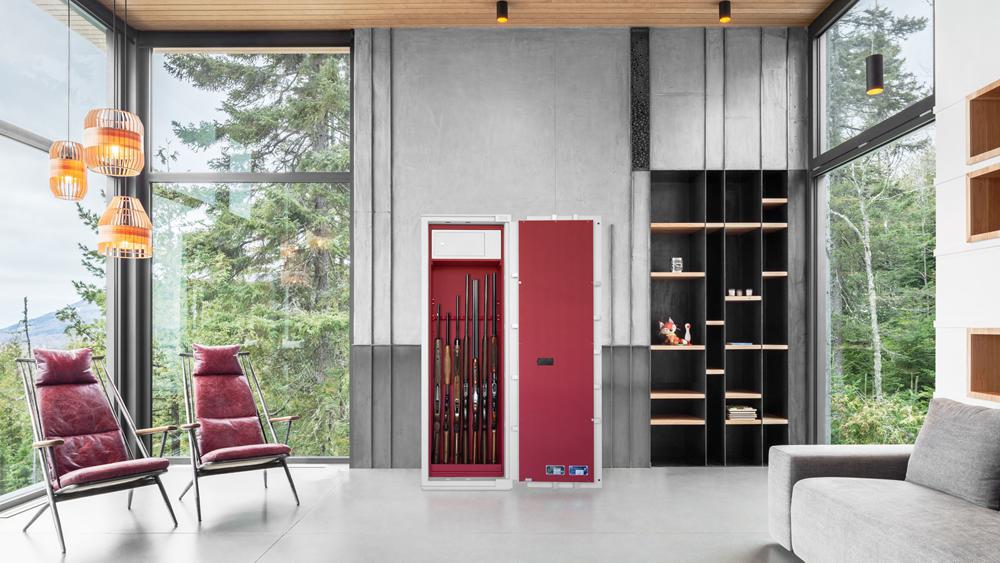 Оружейный сейф BRIXIA в интерьере