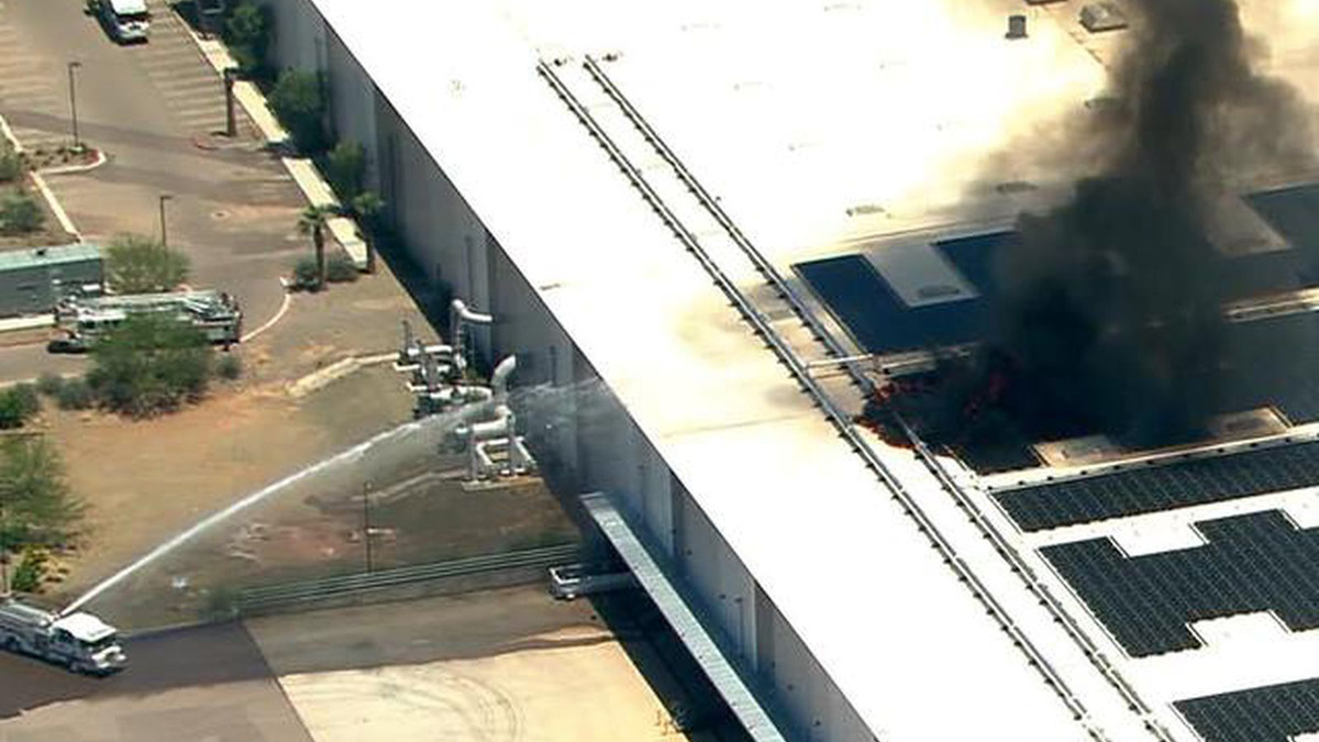 Пожар в дата центре Apple