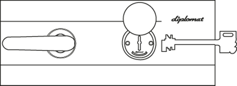 Сейф с сувальдным замком DBK