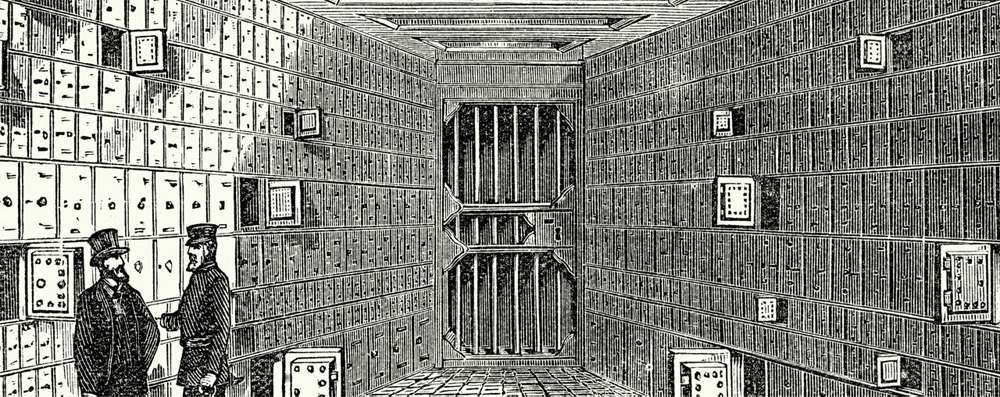 Реклама банковских ячеек 19 века Реклама банковских ячеек 19 века