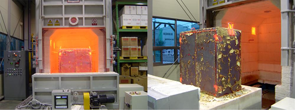 Испытания дата сейфа на огнестойкость