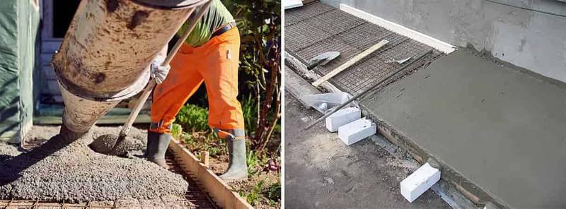 Бетонные работы в доме Бетонные работы в доме