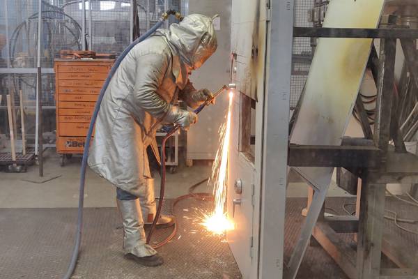 Испытание KASO газовым резаком