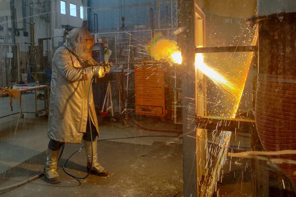 Испытание KASO кислородным копьём