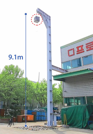 Дроп-тест огнестойкого сейфа