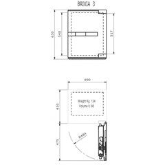 Bordogna Brixia 3 white, Вариант исполнения: Белый, фото , изображение 3ТРЕЗОР