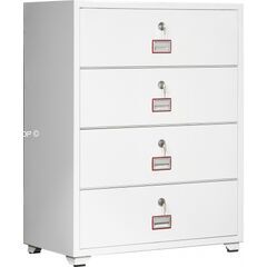 DIplomat LFC4-44K4, DFC - вариант: 4 ящика, DFC - исполнение: Lateral - "комод", DFC - запирание: 4 кл. замка, DFC - оборудование: Под А4, фото ТРЕЗОР