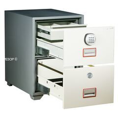 Diplomat DFC2000EKD1, DFC - вариант: 2 ящика, DFC - исполнение: Стандартный, DFC - запирание: 1 эл.+ 1 кл. замка, DFC - оборудование: Под А4, фото ТРЕЗОР