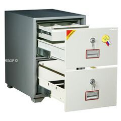 Diplomat DFC2000 K2D1, DFC - вариант: 2 ящика, DFC - исполнение: Стандартный, DFC - запирание: 2 кл. замка, DFC - оборудование: С 1 доп. ящиком, фото ТРЕЗОР